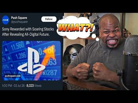 Sony's Stock Price SPIKES Amid Gamer Backlash Over THE END of Physical Gaming!