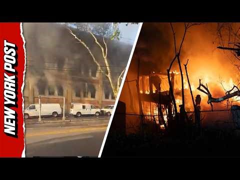 12-Alarm Inferno Shuts Down New Jersey Schools as Massive Blaze Leaves Town Without Power