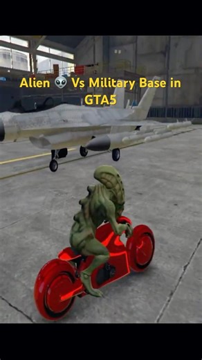 👽 Alien vs Military Base in GTA 5! 🚨 EPIC Battle #shorts#gtavalian#gta5 #gtav #alien #militarybase