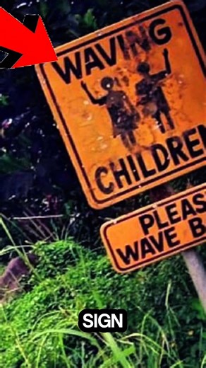 This “Waving Children” Sign Has a Terrifying Hidden Meaning#mystery #creepy #scary#forest