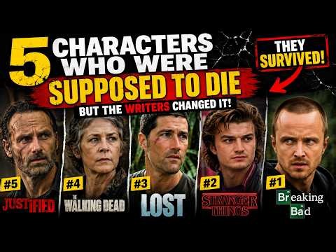 5 TV CHARACTERS WHO WERE SUPPOSED TO DIE 😱