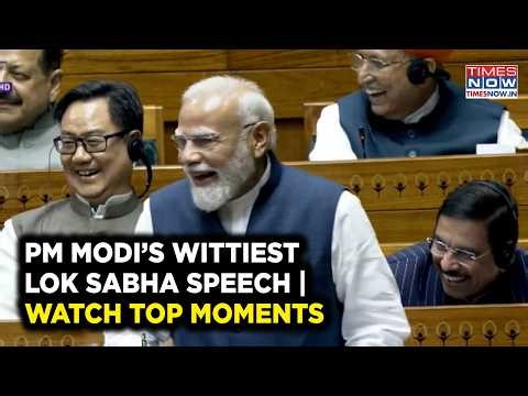 Modi’s MOST FUNNY Lok Sabha SPEECH | WATCH Top Moments | Hilarious Remarks Make Parliament ROFL