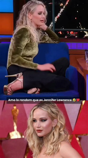 Jennifer Lawrence siendo Jennifer Lawrence 🤣 #cinefiloboliviano #Jenniferlawrence #katniss #actress