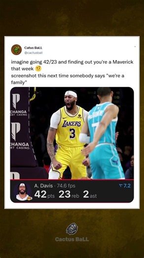42 And 23 In His Last Game As A Laker #NBA #AnthonyDavis #Lakers #Shorts