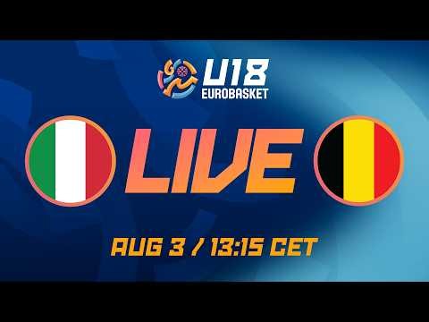 Group Phase | Italy v Belgium | Full Basketball Game | FIBA U18 Women's EuroBasket 2026