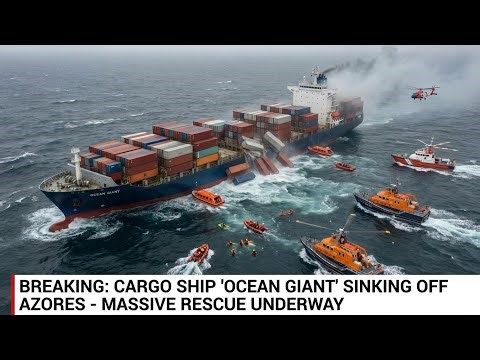 Giant Cargo Ship Disaster at Sea | Container Ship Sinking & Massive Rescue Operation