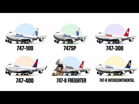 Every Generation of the 747 Explained In 8 Minutes