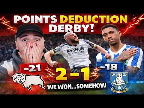 WE WON THE POINTS DEDUCTION DERBY! 😱 Derby County 2–1 Sheffield Wednesday Pride Park ERUPTS!