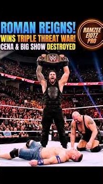Roman Reigns vs Big Show – CRAZY Flying Attack! 😱🔥 | WWE Epic Fight #Ramzeeeditzpro