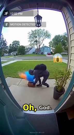 Porch Pirate Paint Bomb Payback Caught on Ring