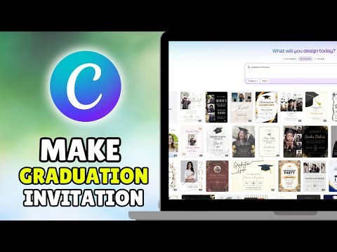 How To Make Graduation Invitations On Canva (2026)-Create Graduation Invitation Card / Announcements