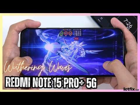 Redmi Note 15 Pro Plus Wuthering Waves Gaming Test | Snapdragon 7s Gen 4, 120Hz Performance