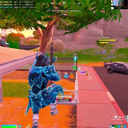 Fortnite 4K Performance Mode Gameplay #352