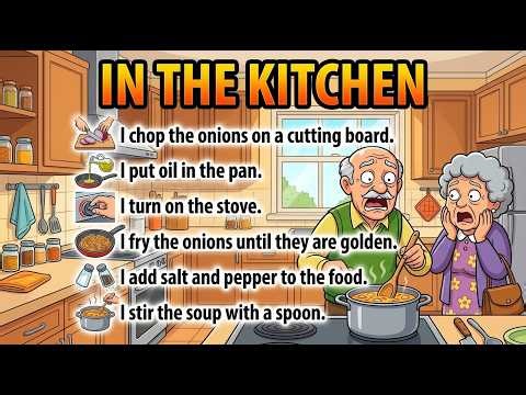 Speak English Every Day 🗣️ | 30 sentences about cooking and kitchen activities