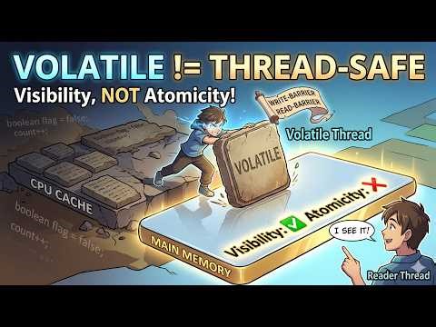 Most Developers Misunderstand volatile ⚠️ | #systemdesign | #interview #deepdive #java