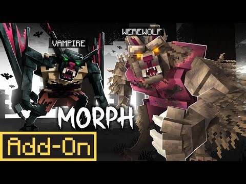 WEREWOLF & VAMPIRE ADD-ON Turns You Into INSANE Creatures in Minecraft Bedrock!
