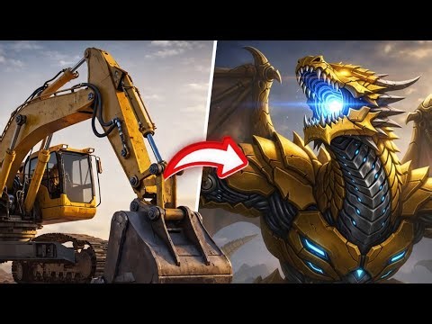 Amazing From Excavator to Dragon robot
