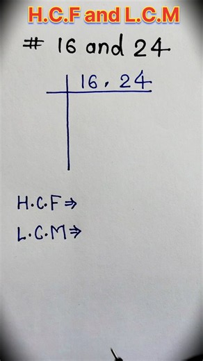 Hcf and Lcm | ⚡How to find hcf and lcm | Tricsolution Maths #shorts #maths #hcf #lcm #hcfandlcm