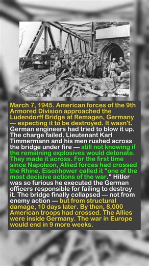 The Bridge That Refused to Blow Up: The Remagen Miracle