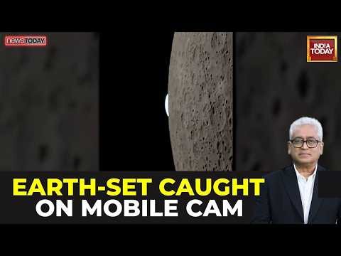 Viral Video: Artemis Mission Astronaut Captures Earthset Video Using Mobile Phone From Spacecraft