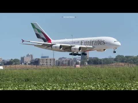 AIRBUS A380 DUBAI TO AMSTERDAM LANDING SCHIPHOL AIRPORT A6EEP #a380 #aviation #automobile #landing