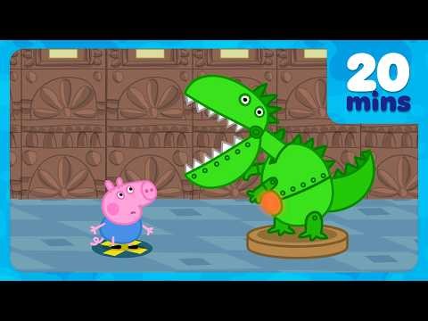 George Visits DINOSAURS At the Museum! 🦖🦕  Peppa Pig Full Episodes | 20 Minutes