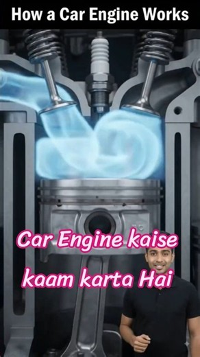 How Does a Car Engine Work? 🤯🚗 | Inside the Engine #Shorts