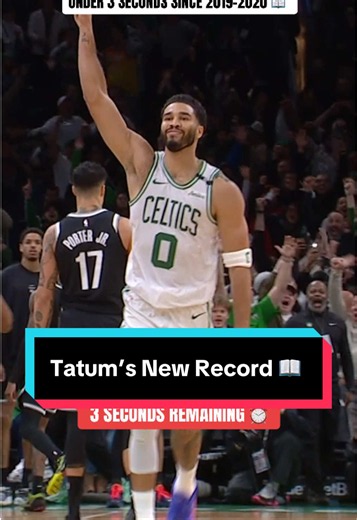 Jayson Tatum surpasses Shai Gilgeous-Alexander with his 7th career game-winning shot under 3 seconds remaining ⏰ Jayson Tatum makes it a @TISSOT buzzer-beater 👀 🚨⏰ Everyone Gets 24 #NBA #Basketball #JaysonTatum #Celtics #BostonCeltics
