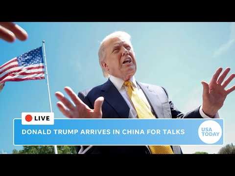 Live: Donald Trump arrives in Beijing ahead of meeting with China's President, Xi Jinping