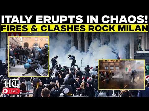 Italy Protests LIVE: Milan Erupts as Rioters Set Fires and Loot Shops Amid Cost-of-Living Anger