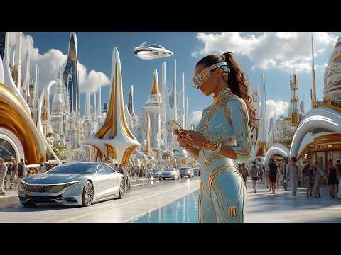 The Calm Future: 60-Minute AI Journey Through Eco-Utopias & Glowing Skies (4K Sci-Fi)