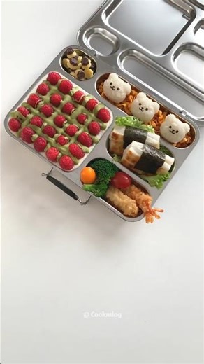 Pack a Bento for My Daughter - day 102 🍱 和我一起做便當#lunchbox #cooking #bento #asmrvideo #food