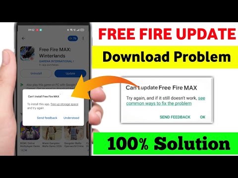 can't install free fire max try again and if it still doesn't work problem solve ||
