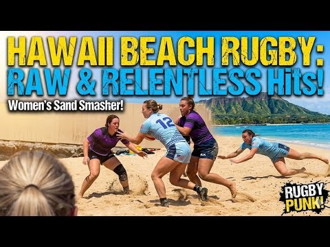 Hawaii Beach Rugby: Sun, Sand & Hard Tackles! (Women's Edition) 🌺🏉