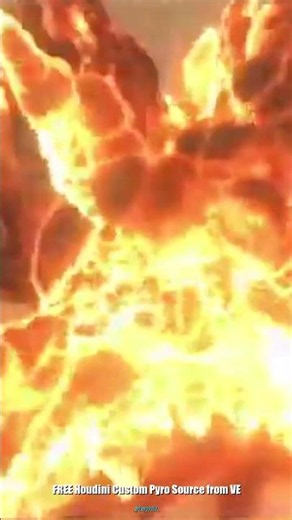 Particle VFX in Houdini #2 #Shorts