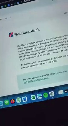 Banks are upgrading their payment systems to the ISO 20022 standard. 🏦First Citizens Bank is informing customers about this change.Although XRP isn’t mentioned, supporters believe the XRP Ledger could help connect different financial systems and improve cross-border payments. https://t.co/EFFvU2Vyth