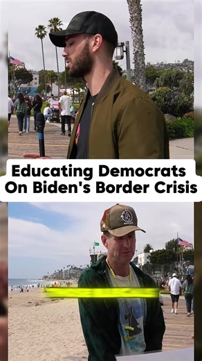 Educating Democrats On Biden's Border Crisis #interview #streetinterview #interviewquestions