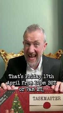 Pre-orders for the ALL NEW 2026 Taskmaster Advent Calendar launch tomorrow. Yes, already.