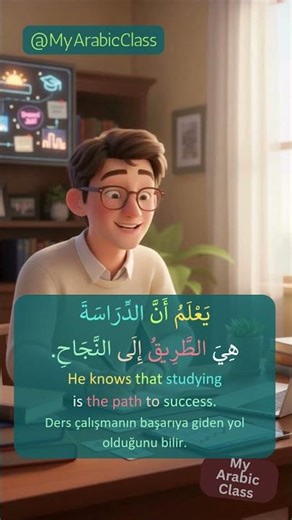 Learn Arabic for Beginners: A Bright Future (English-Turkish) #arabicshorts #arabiclanguage #arabic