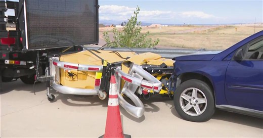 Colorado Department of Transportation trucks unveiled to protect emergency responders from crashes