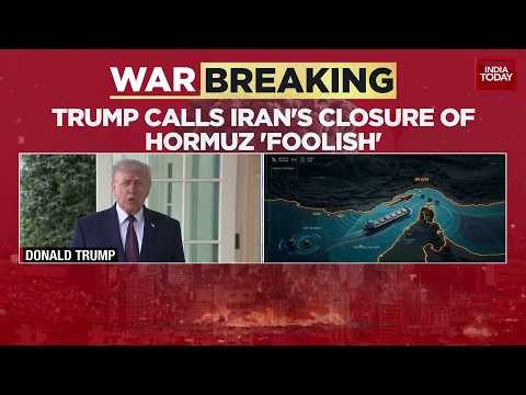 Trump PC | Trump's First Reaction After Hormuz Blockade; Calls Iran's Closure Of Hormuz 'Foolish'
