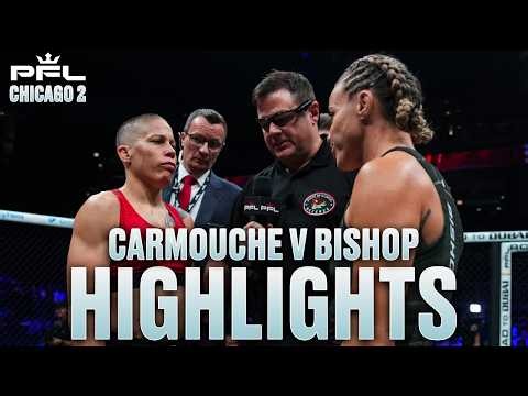 INCREDIBLE TITLE MATCH! | Liz Carmouche v Jena Bishop - Fight Highlights | PFL Chicago 2