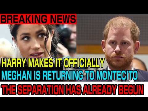 Harry BREAKS His Silence: Meghan’s Montecito Move Sparks New Separation Speculation! 👑😱