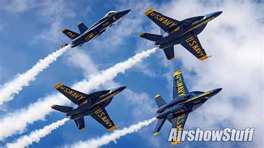 Watch the Blue Angels fly inches apart at 400+ mph - Pure American power