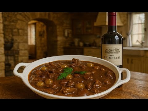 Lamb Bourguignon Recipe | Lamb Braised in Red Wine