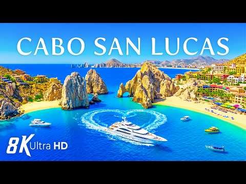CABO SAN LUCAS 8K Aerial 🇲🇽 🐋 El Arco, Marina Views & Stunning Baja Coastline ✨