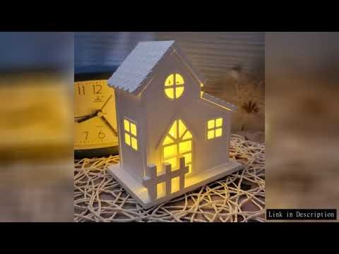 Christmas Snow House Cement Concrete Silicone Molds DIY Connection Houses Gypsum Plaster Mould Craft