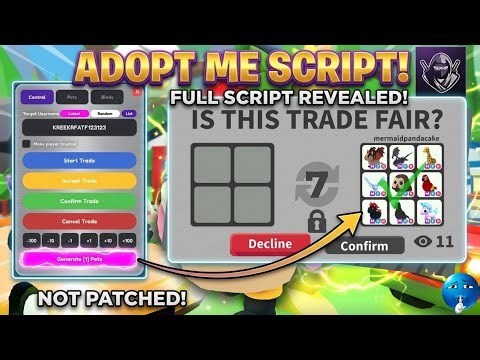 NEW Adopt Me Script: Auto Farm & Pet Spawner & Trade Scam Tutorial | Pastebin Script (NOT PATCHED)