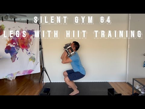 Silent Gym #64 Post- Christmas Legs with HIIT WORKOUT!