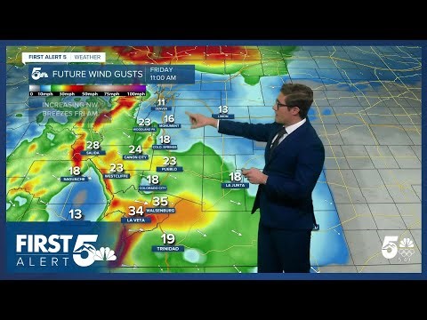 Mountain snow in Colorado today, more warmth this weekend, pattern change ahead